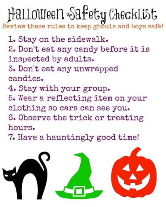 Free Halloween Safety Tips Printable Farmer s Wife Rambles Free Halloween Safety Tips Printable Farmer s Wife Rambles