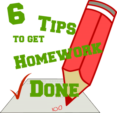 6 tips to get homework done