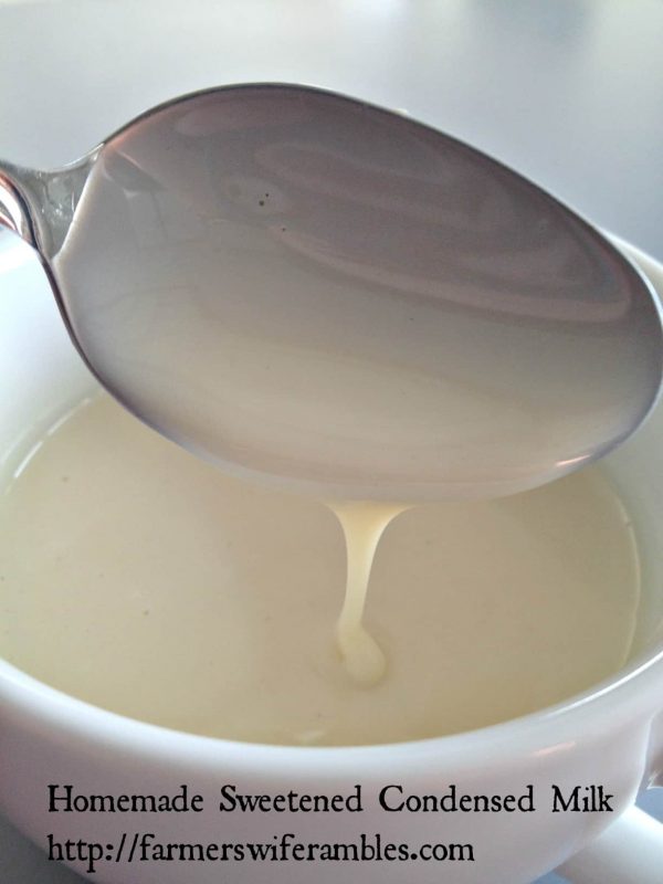 Make Your Own Sweetened Condensed Milk