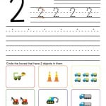 0-9 Number Practice Printables