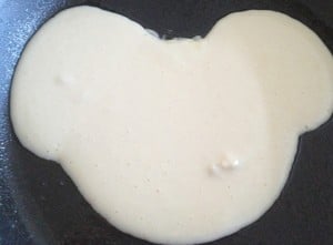I even attempted a Mickey Mouse pancake straight from the blender.