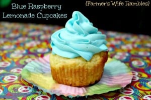 Blue Raspberry Lemonade Cupcake Recipe