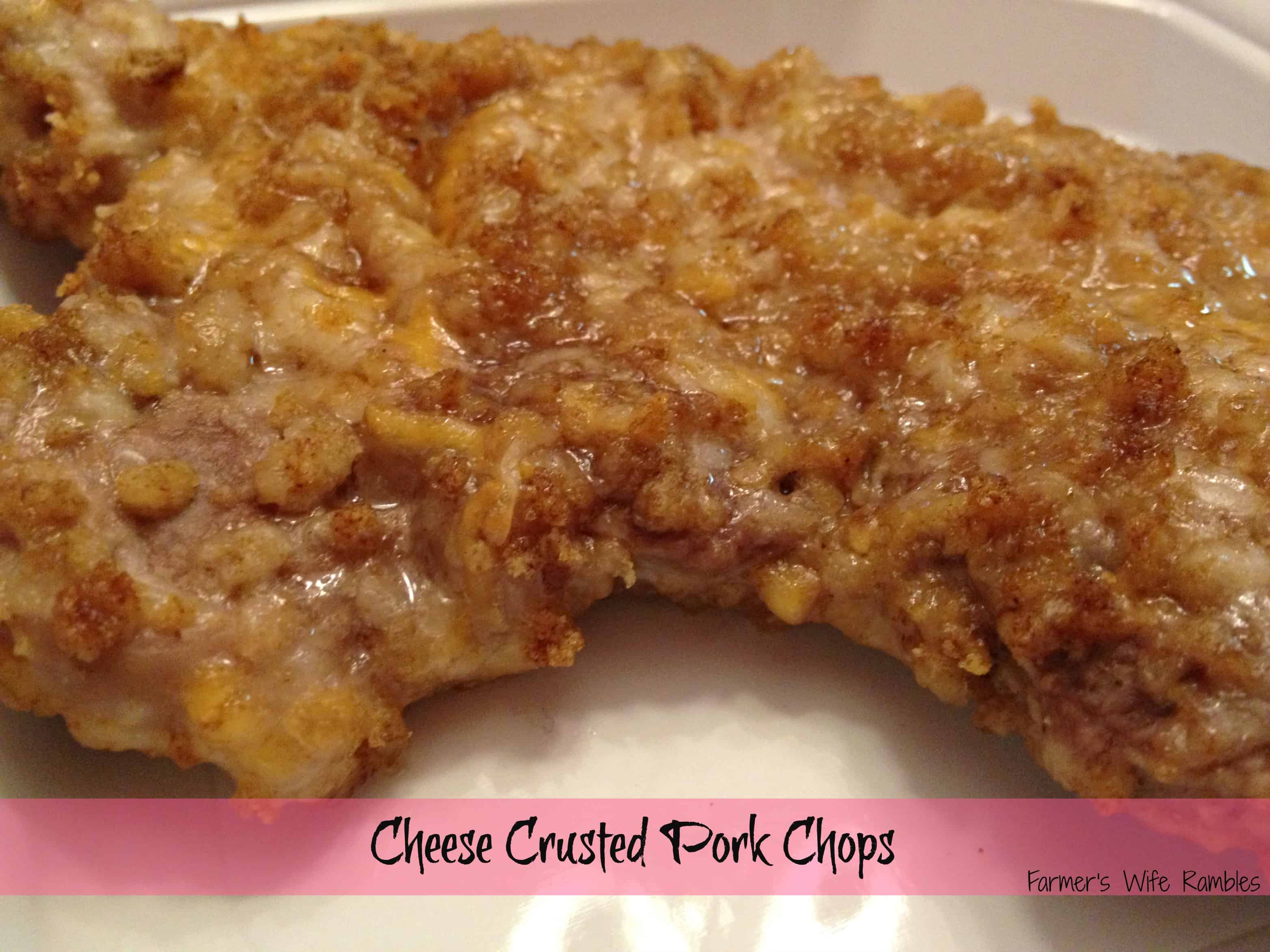 Cheese Crusted Pork Chops