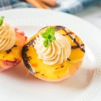 grilled peaches with cinnamon honey butter