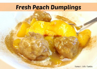 Peach Dumplings Recipe - Farmer's Wife Rambles