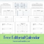 Free 2014 Editorial Calendar Printable