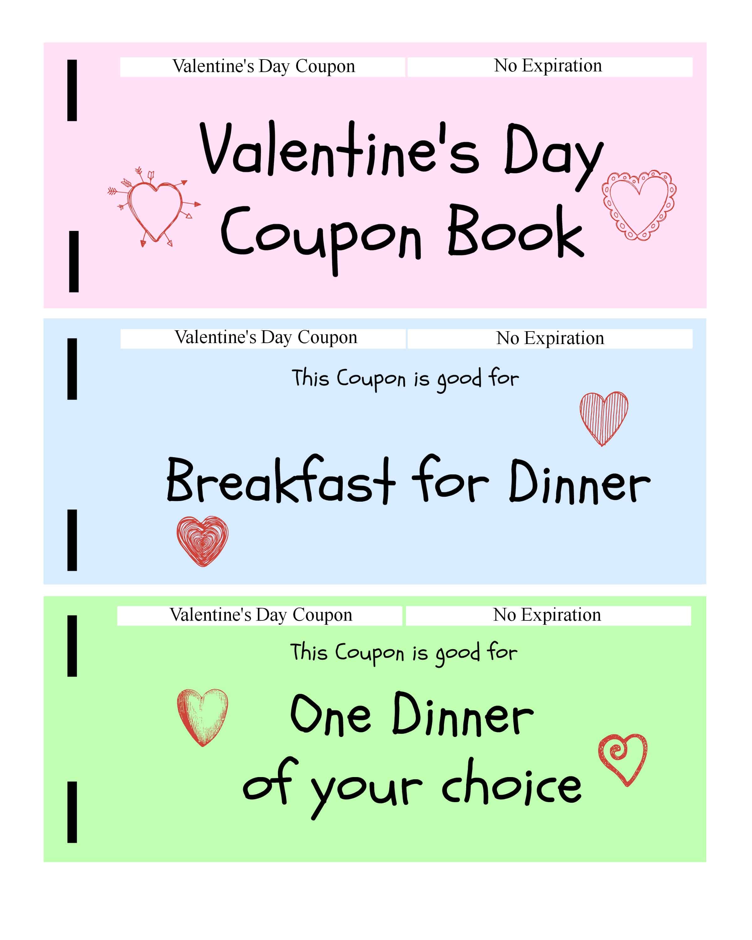 Valentine's Day Coupon Book Printable