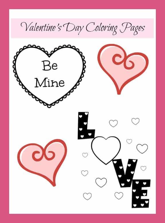 Valentine's Day Coloring Printables
