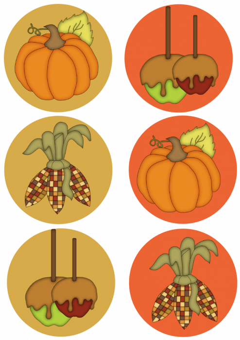 Free Thanksgiving Cupcake Toppers
