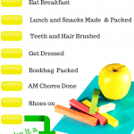 School Morning Routine Checklist Free Printable
