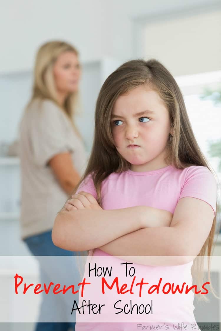 How To Prevent Meltdowns After School