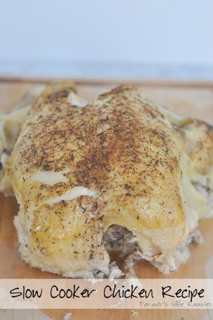 Slow Cooker Whole Chicken