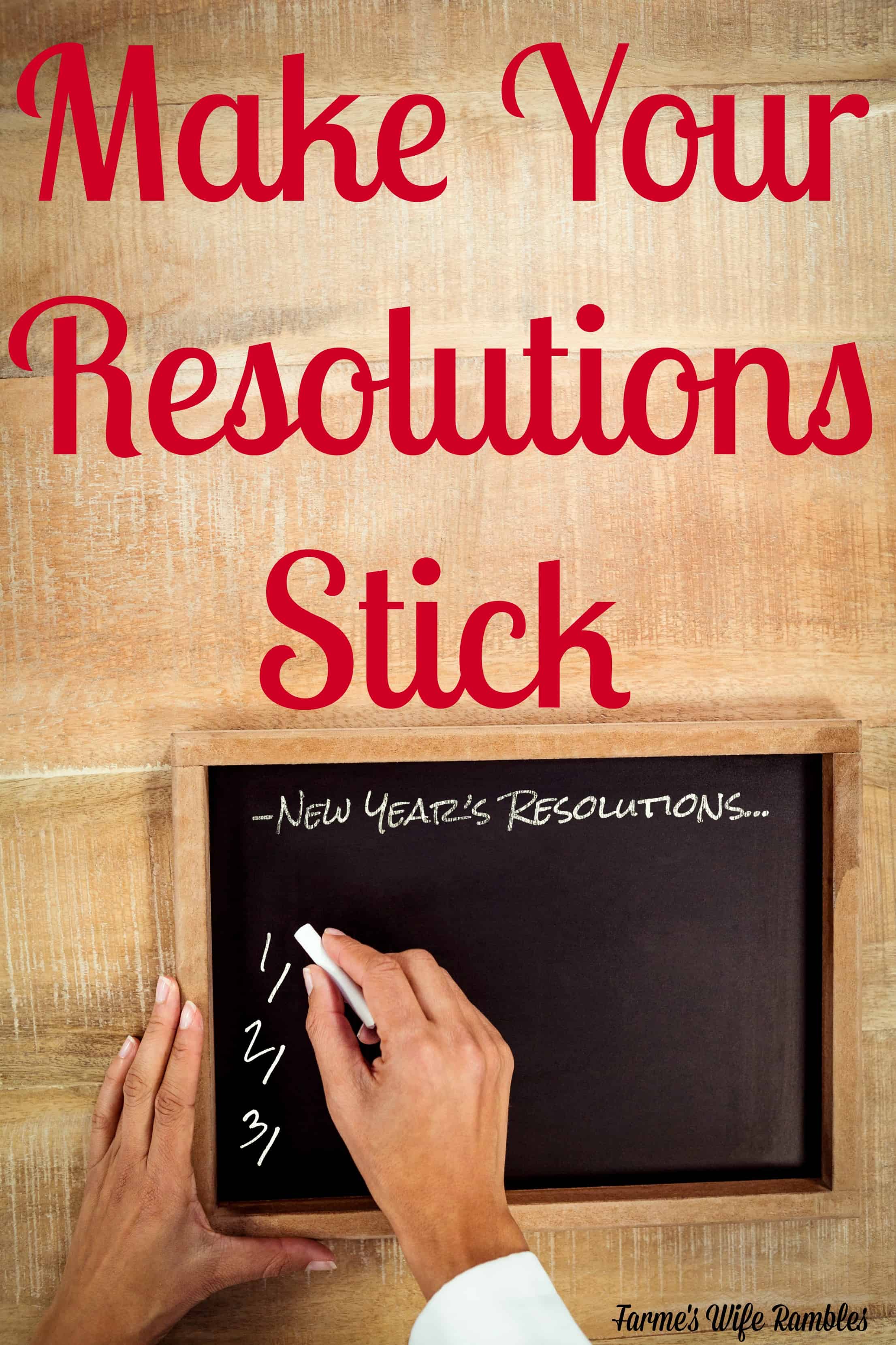 There are some ways you can make a goal for the New Year stick and here are some of my best tips on how to make New Year's Resolutions stick.