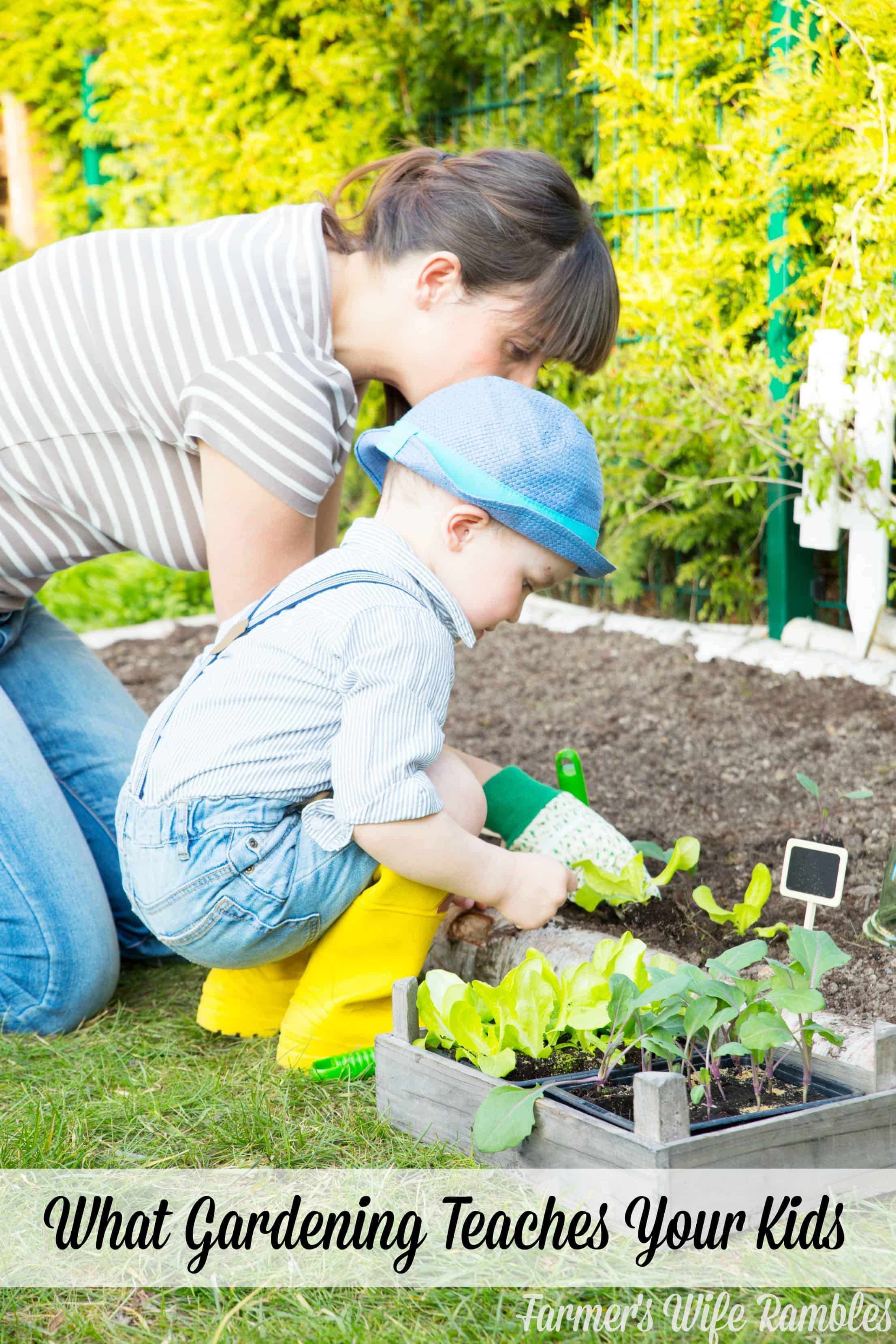 When it comes to gardening with kids though, what your kid learns from this simple family activity far surpasses what you could instill within them with any other activity. - Farmer's Wife Rambles