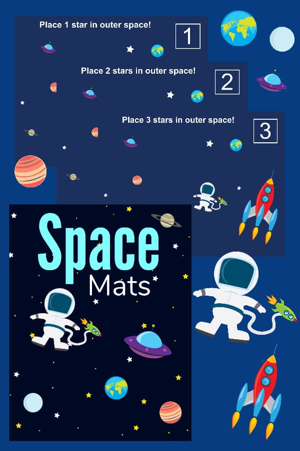 Printable Learning Space Mat for Learning to Count - Farmer's Wife Rambles